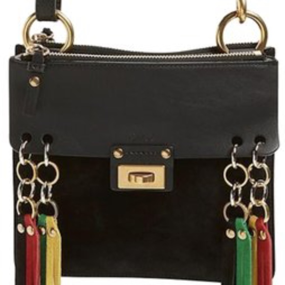 New Authentic CHLOE Small Jane Tassel-Trim Leather Crossbody Bag - Picture 8 of 11